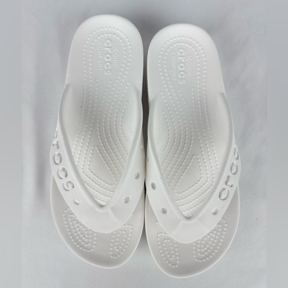 NWOT Crocs Unisex BAYA II White Flip Flop - Picture 3 of 8